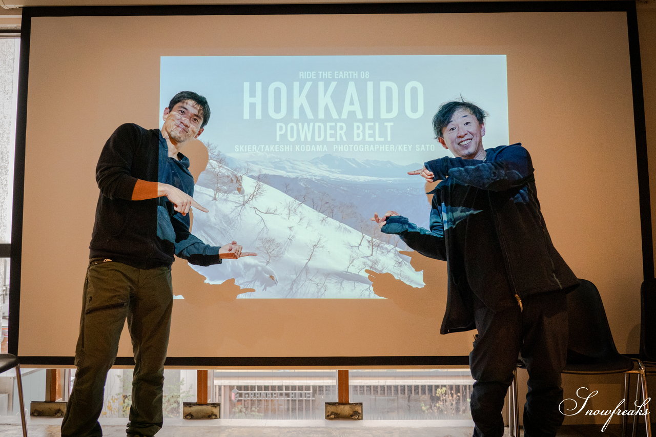 待望の新作『RIDE THE EARTH 08 HOKKAIDO POWDER BELT』を引っさげて児玉毅さん＆佐藤圭さんによる出版記念トークショーが札幌からスタート！そして、夜は『Akira’s Project TWIN PEAKS』上映会…。秋の風物詩が帰ってきた(*^^*)